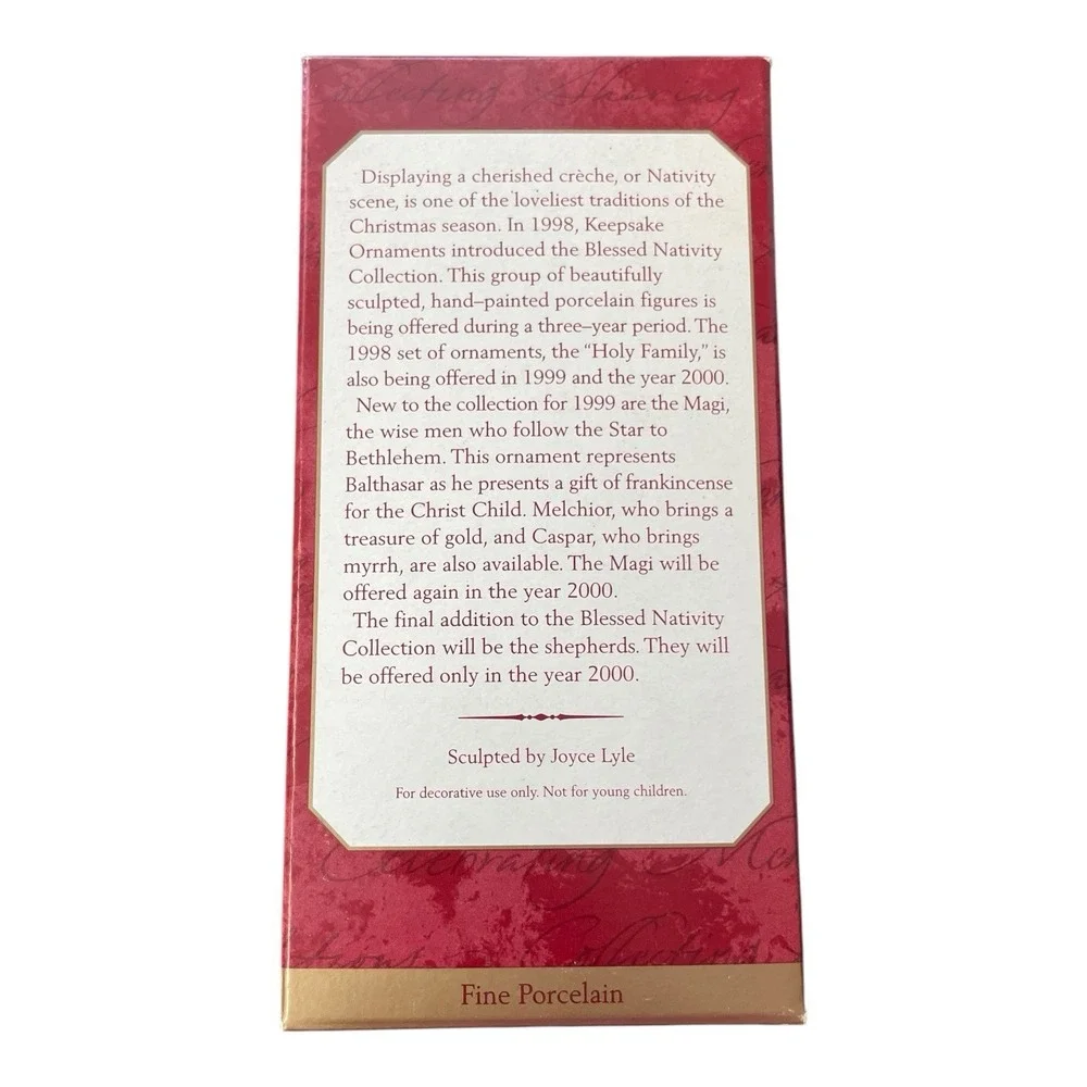 Balthasar‎ The Magi Blessed Nativity Collection 1999 Hallmark Keepsake Ornament